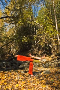 Virabhadrasana III - the peaceful warrior flies