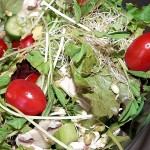 A salad with yummy sprouts!