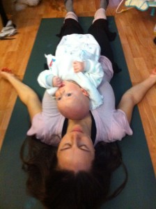 Savasana with my son, Zachary 