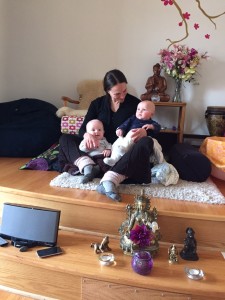 Here we are at The Yoga Loft after class. Ryan and Zachary enjoyed the space as much as their Momma!